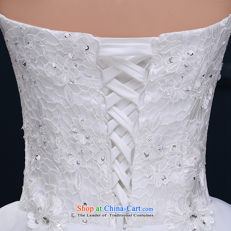 Wedding dress 2015 new summer wiping the chest to bride pregnant women wedding Top Loin lace Korean style large wedding summer S, pure love bamboo yarn , , , shopping on the Internet