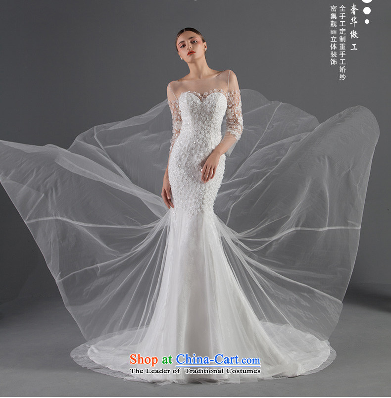 Noritsune bride luxury big wedding dress the Word 2015 Summer fluoroscopy shoulder minimalist tail graphics thin crowsfoot wedding Custom Level Wedding White M pictures, prices, brand platters! The elections are supplied in the national character of distribution, so action, buy now enjoy more preferential! As soon as possible.