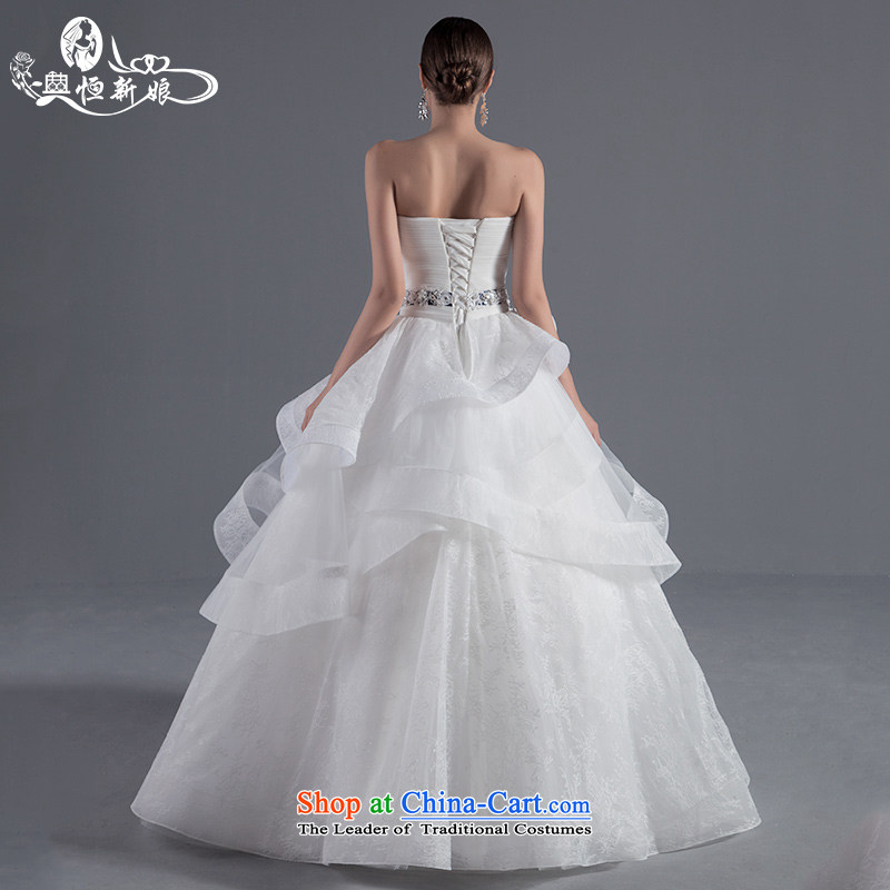Noritsune bride anointed chest Wedding 2015 Summer stylish and simple white lace Korean to align the Sau San wedding female embedded drill high-end custom decorated pre-sale White XL, noritsune bride shopping on the Internet has been pressed.