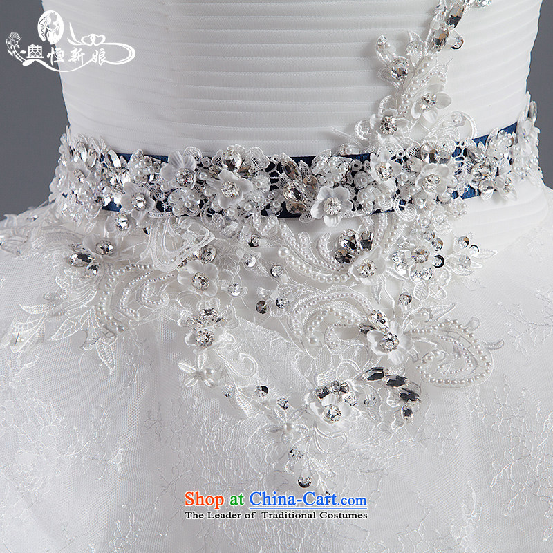 Noritsune bride anointed chest Wedding 2015 Summer stylish and simple white lace Korean to align the Sau San wedding female embedded drill high-end custom decorated pre-sale White XL, noritsune bride shopping on the Internet has been pressed.