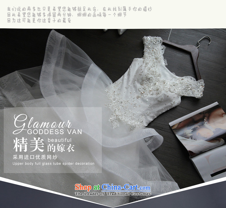 Noritsune bride female wedding Summer 2015 new Korean lace large tail and chest of the word shoulder wedding upscale White gauze new pre-sale fine custom White M pictures, prices, brand platters! The elections are supplied in the national character of distribution, so action, buy now enjoy more preferential! As soon as possible.