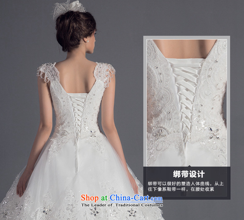Noritsune bride 2015 wedding Amoi stylish shoulders deep V-tail lights wedding drill lace wedding new products for the pre-sale of fine white S pictures, Custom Price, brand platters! The elections are supplied in the national character of distribution, so action, buy now enjoy more preferential! As soon as possible.