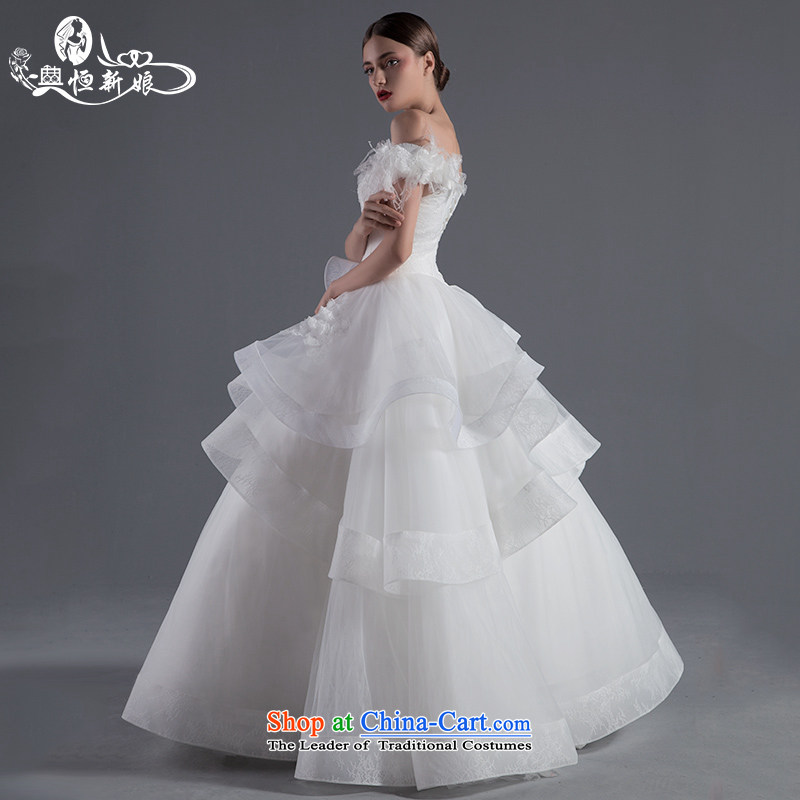 Noritsune bride Wedding 2015 Summer new anointed one chest field shoulder straps A swing wedding lace flowers wedding new pre-sale of fine white M noritsune custom bride shopping on the Internet has been pressed.