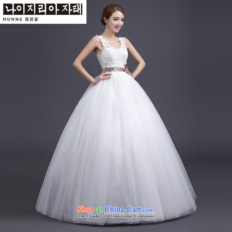 The name of the 2015 spring/summer stylish hannizi Korean Style New lace Sau San upscale V-Neck video thin bride wedding White M Won, Gigi Lai (hannizi) , , , shopping on the Internet