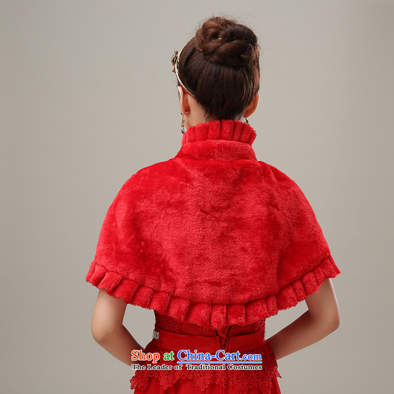 Embroidered is new for 2014 bride wedding dresses shawl winter new cloak-bride shawl, is nothing but a gross red embroidered bride shopping on the Internet has been pressed.