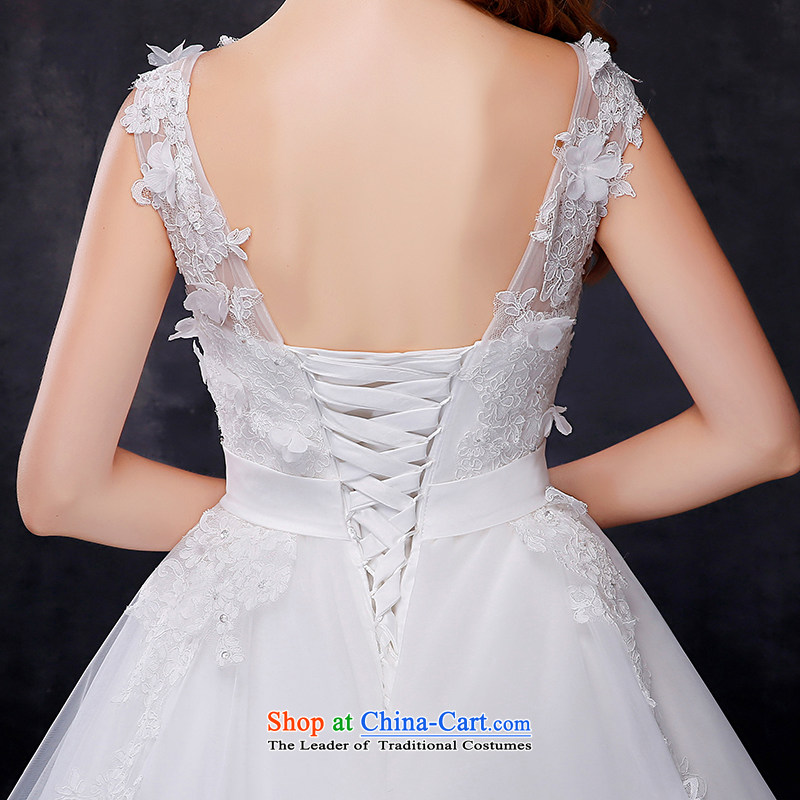 Embroidered bride 2015 summer is the new Korean shoulders large graphics thin tail marriages to align the wedding dresses, tail XXXL 2 ft 4 Suzhou shipment, waist embroidered bride shopping on the Internet has been pressed.