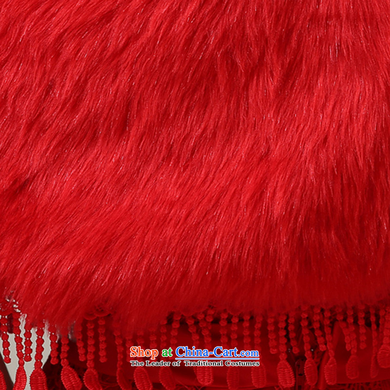Embroidered bride Han-is by no means high autumn warm winter gross shawl bride wedding dresses accessories long stream of Red Shawl Maomao, embroidered bride shopping on the Internet has been pressed.