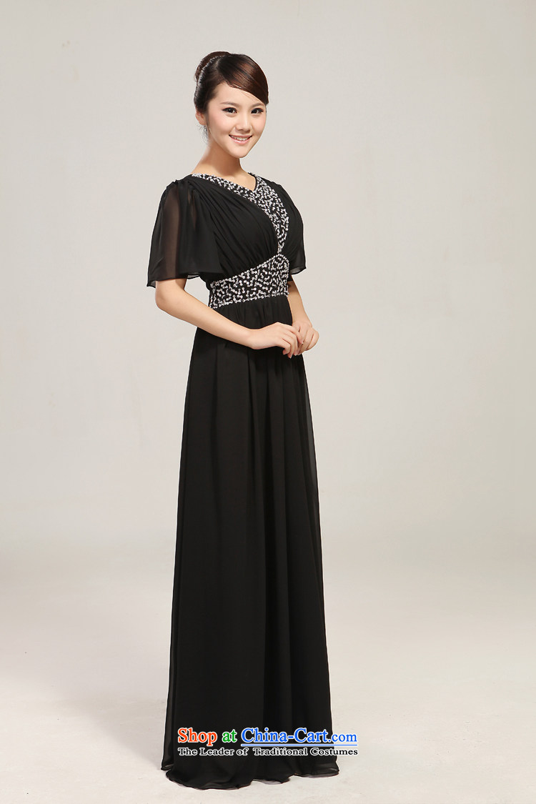 Manually staple Pearl White Large Long chiffon choral services will dance wearing black uniforms choral conductor L picture, prices, brand platters! The elections are supplied in the national character of distribution, so action, buy now enjoy more preferential! As soon as possible.