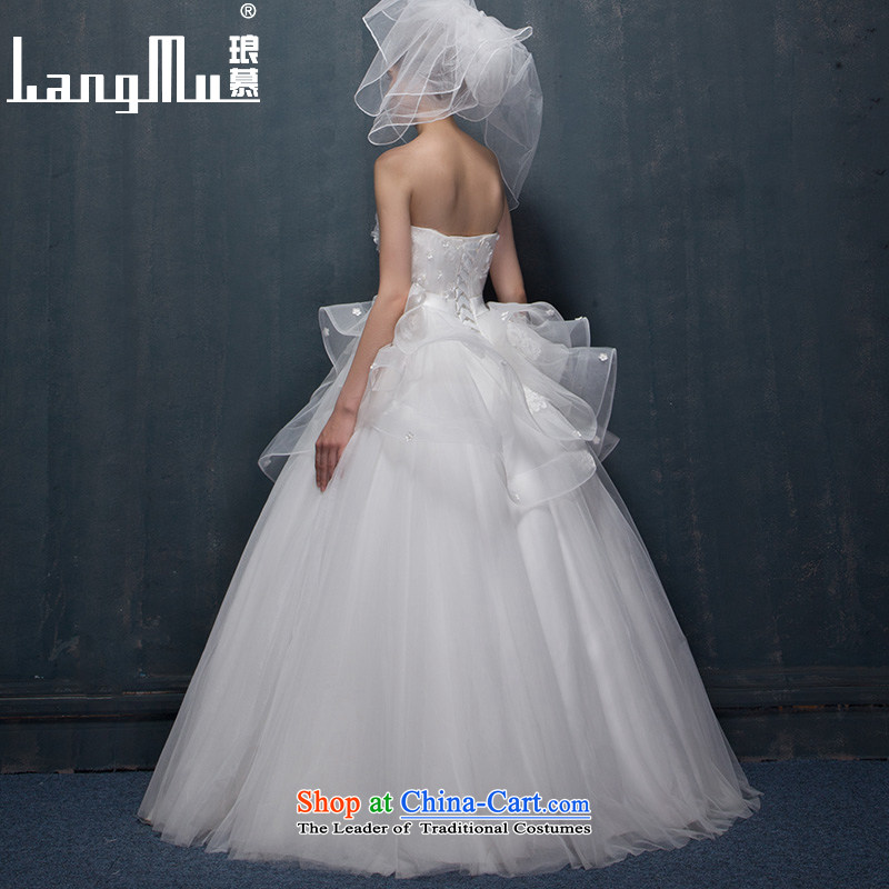 The wedding dresses Luang 2015 new dulls marriages flowers and wedding to align the Chest Custom custom-size m White, Luang in , , , shopping on the Internet