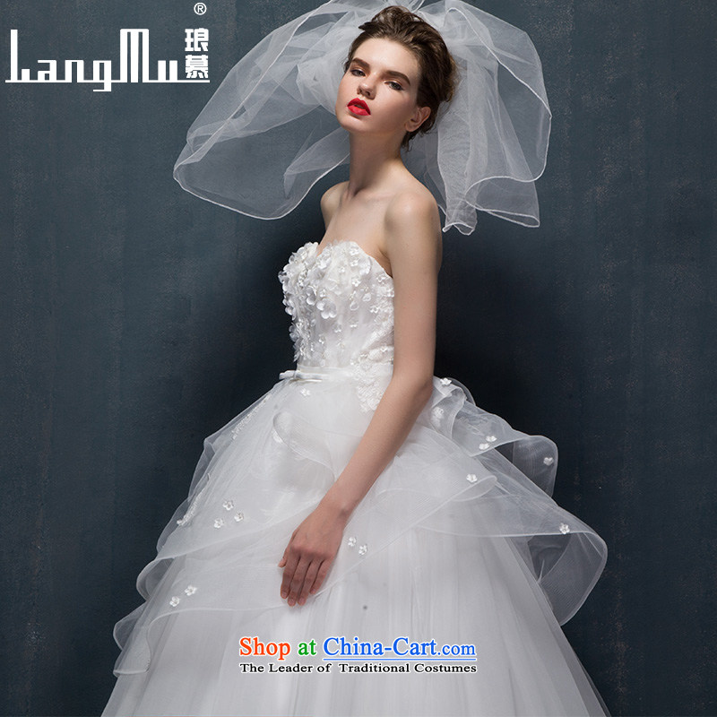 The wedding dresses Luang 2015 new dulls marriages flowers and wedding to align the Chest Custom custom-size m White, Luang in , , , shopping on the Internet