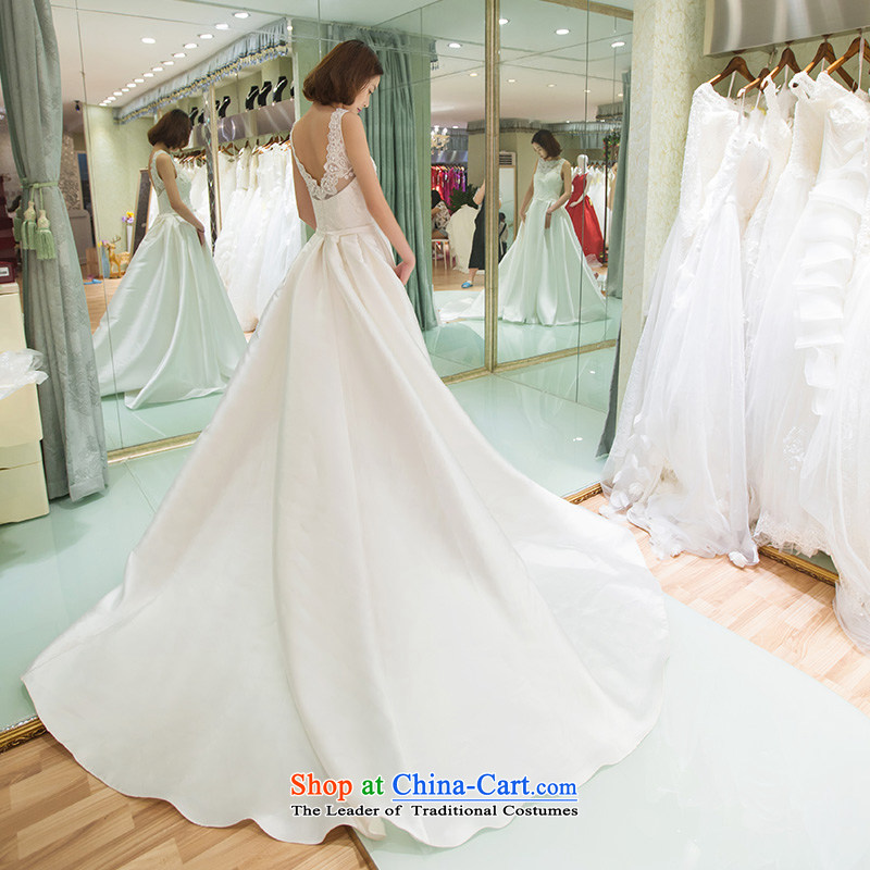 A Bride wedding dresses autumn 2015 a new field to align the shoulder Wedding 2614 White , L, a bride shopping on the Internet has been pressed.
