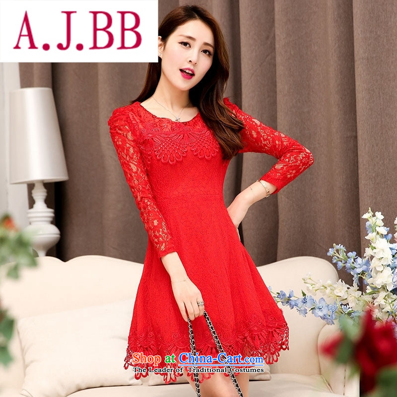 Ya-ting stylish shops fall 2015 new Korean version of the noble and elegant and stylish pet dress HSZM1525 RED XXL,A.J.BB,,, shopping on the Internet