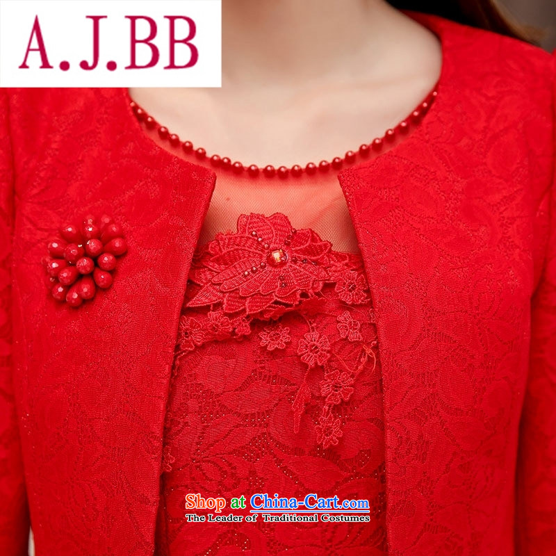 Ya-ting stylish shops fall 2015 new Korean dresses HSZM1529 elegant red L,A.J.BB,,, shopping on the Internet