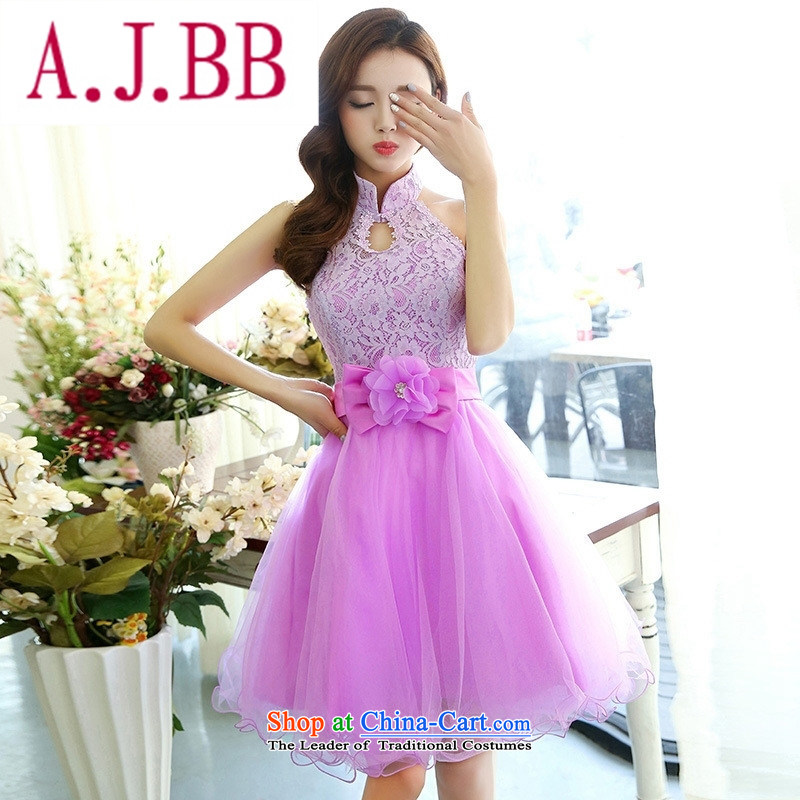 Ya-ting stylish shops fall 2015 new Korean version of the noble and elegant and stylish white M,A.J.BB,,, HSZM1516 creatures of dress shopping on the Internet