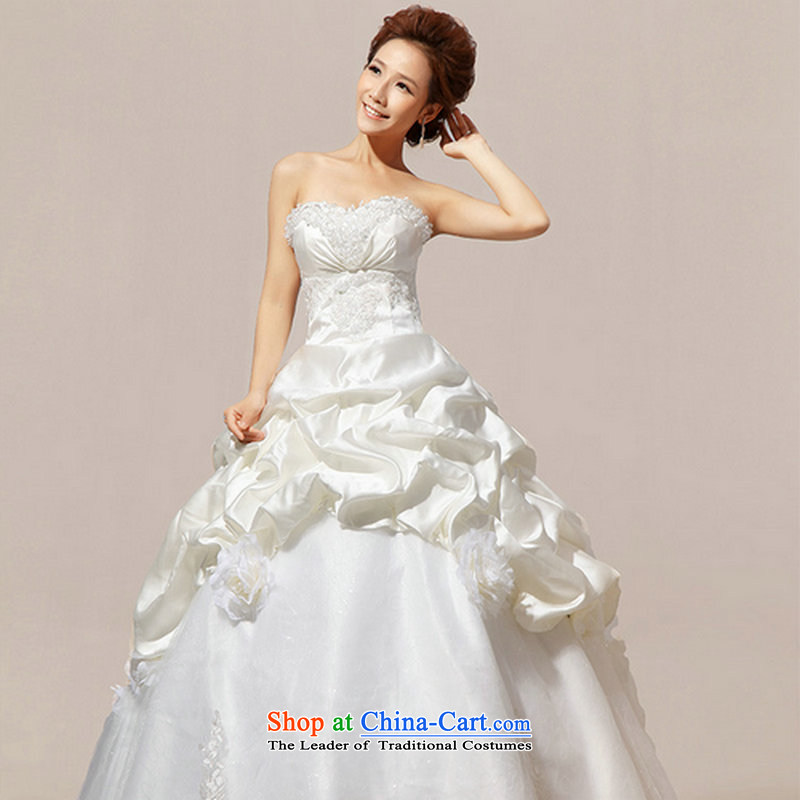 There is also a grand new optimized 2014 Korean sweet Princess Mary Magdalene chest graphics to align the bride thin dress wedding dresses XS1061 white package is optimized color 9L, , , , shopping on the Internet