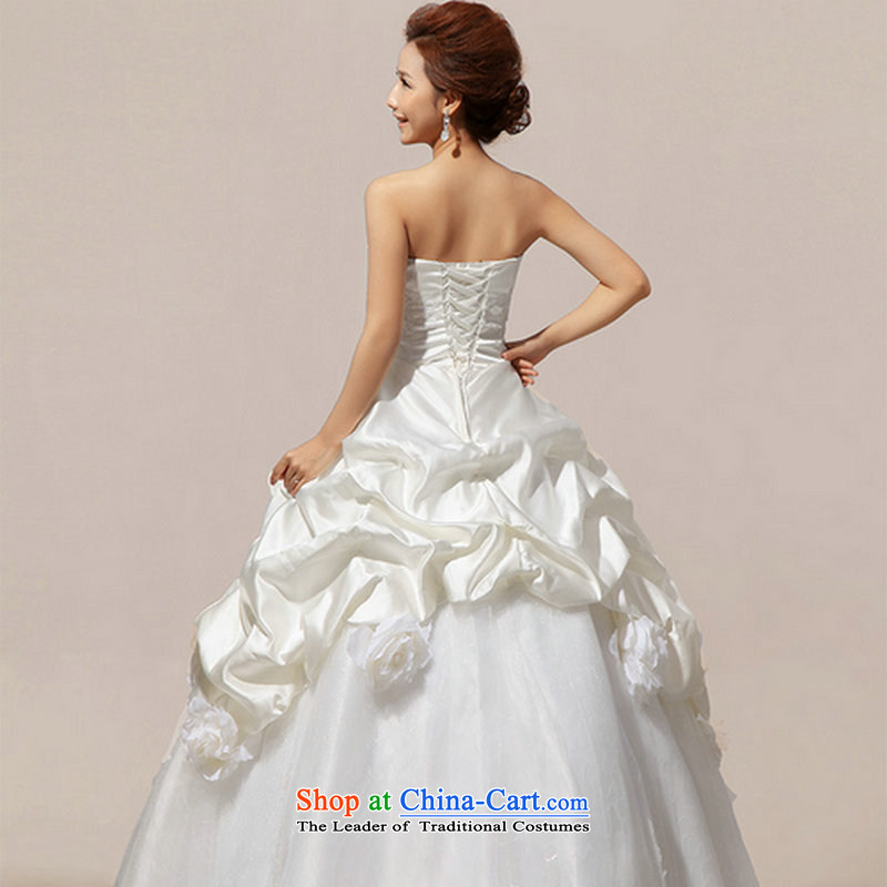 There is also a grand new optimized 2014 Korean sweet Princess Mary Magdalene chest graphics to align the bride thin dress wedding dresses XS1061 white package is optimized color 9L, , , , shopping on the Internet