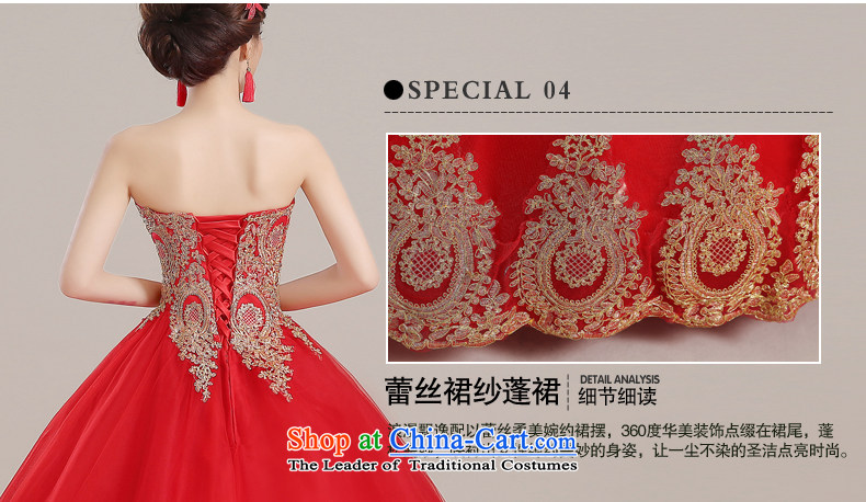 Time Syrian red wedding dresses skirts, Japan and the Republic of Korea Red bride larger embroidery anointed chest to wedding Korean brides bows wedding gown services red XXL picture, prices, brand platters! The elections are supplied in the national character of distribution, so action, buy now enjoy more preferential! As soon as possible.