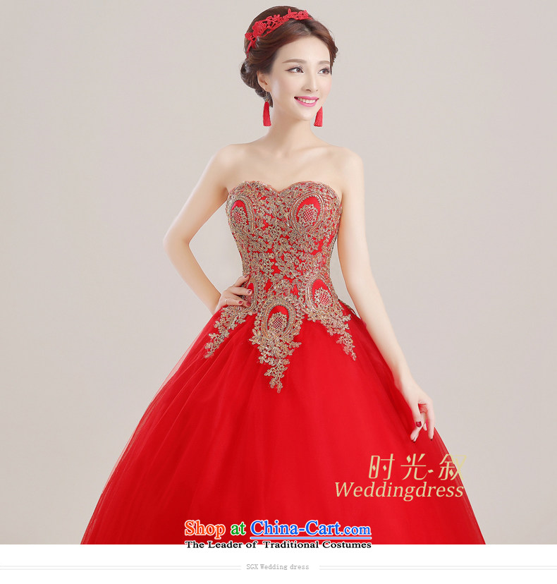 Time Syrian red wedding dresses skirts, Japan and the Republic of Korea Red bride larger embroidery anointed chest to wedding Korean brides bows wedding gown services red XXL picture, prices, brand platters! The elections are supplied in the national character of distribution, so action, buy now enjoy more preferential! As soon as possible.