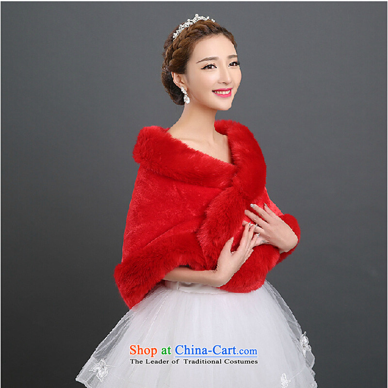 The bride wedding dresses shawl white cape winter) Bride thick hair winter shawl red rose are code, pure love bamboo yarn , , , shopping on the Internet