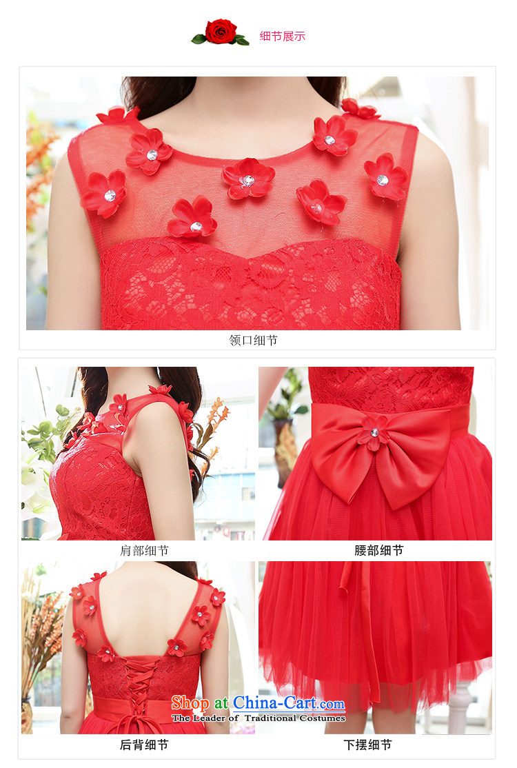 As autumn wedding girl in spring and autumn 2015 new embroidery minimalist sleeveless evening dress in jubilation bows long bridesmaids will dress red XL Photo, prices, brand platters! The elections are supplied in the national character of distribution, so action, buy now enjoy more preferential! As soon as possible.