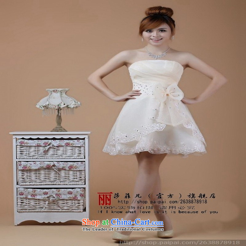 Lisa Philip Yung Ching compartment break bride wedding dresses qipao excluding costs a limited number of hot sales needs to get well S champagne friends bubble yarn, love so Peng (AIRANPENG) , , , shopping on the Internet