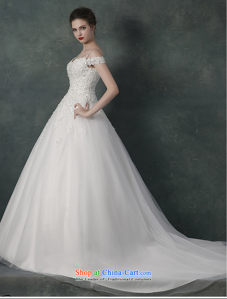 2015 Autumn and winter new Korean word lace shoulder and sexy large graphics thin marriages wedding dresses tail L picture, prices, brand platters! The elections are supplied in the national character of distribution, so action, buy now enjoy more preferential! As soon as possible.
