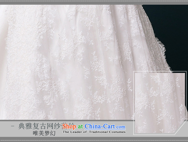 Hillo Lisa (XILUOSHA) Bride wedding word shoulder wedding tail satin lace bridal dresses cuff high-end custom Satin White XXL picture, prices, brand platters! The elections are supplied in the national character of distribution, so action, buy now enjoy more preferential! As soon as possible.
