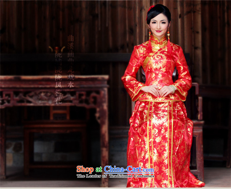 After a new wind 2015 Fall/Winter Collections bows Services folder cotton chinese red color wedding dresses marriage qipao 0158 bride dress large L picture, prices, brand platters! The elections are supplied in the national character of distribution, so action, buy now enjoy more preferential! As soon as possible.