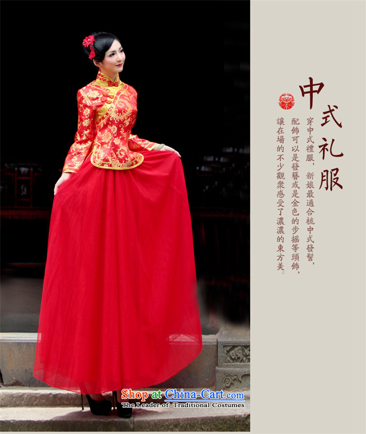 After a new wind 2015 Fall/Winter Collections bows Services folder cotton chinese red color wedding dresses marriage qipao 0158 bride dress large L picture, prices, brand platters! The elections are supplied in the national character of distribution, so action, buy now enjoy more preferential! As soon as possible.