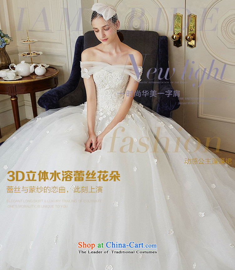 The wedding dresses HIV New Word 2015 Flower Overgrown Tomb shoulder bon bon skirt lace long tail wedding ivory M picture, prices, brand platters! The elections are supplied in the national character of distribution, so action, buy now enjoy more preferential! As soon as possible.