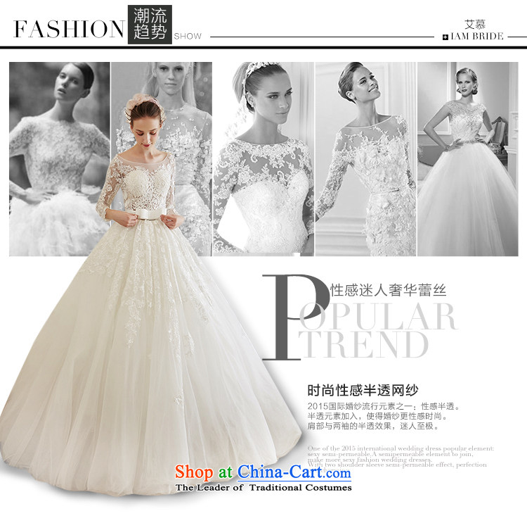 The wedding dresses HIV 2015 New Ling Ching long-sleeved lace bon bon skirt long tail wedding ivory L picture, prices, brand platters! The elections are supplied in the national character of distribution, so action, buy now enjoy more preferential! As soon as possible.