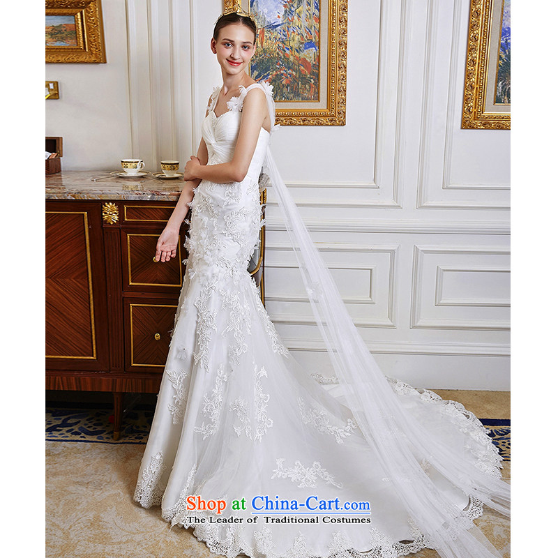 The wedding dresses HIV NEW 2015 Yu Hsuan shoulders foutune crowsfoot lace wedding ivory , L, HIV in , , , shopping on the Internet