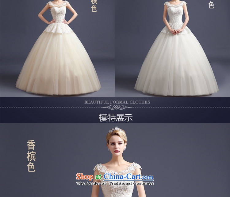 Korean style wedding video thin Word 2015 new bride to align the shoulder straps wedding-dress Princess Foutune of shoring champagne color banding, white XL Photo, prices, brand platters! The elections are supplied in the national character of distribution, so action, buy now enjoy more preferential! As soon as possible.