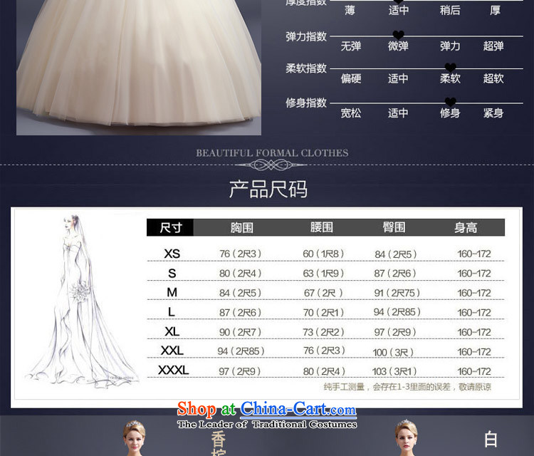 Korean style wedding video thin Word 2015 new bride to align the shoulder straps wedding-dress Princess Foutune of shoring champagne color banding, white XL Photo, prices, brand platters! The elections are supplied in the national character of distribution, so action, buy now enjoy more preferential! As soon as possible.