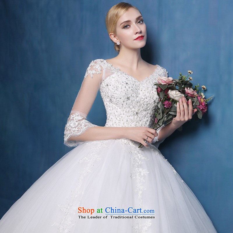 Martin Taylor wedding dresses new stylish Korean style large 2015 code to a thin align graphics field shoulder bride long-sleeved pregnant women wedding autumn white (sent three kit) S, Martin (TAILEMARTIN Taylor) , , , shopping on the Internet