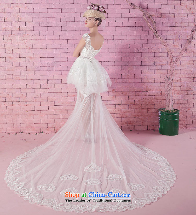 Love of the life of the new 2015 version of the word in the autumn Korea shoulder Diamond Video thin A bon bon skirt short of romantic wedding trailing white tailor-made exclusively any pictures, prices, brand platters! The elections are supplied in the national character of distribution, so action, buy now enjoy more preferential! As soon as possible.