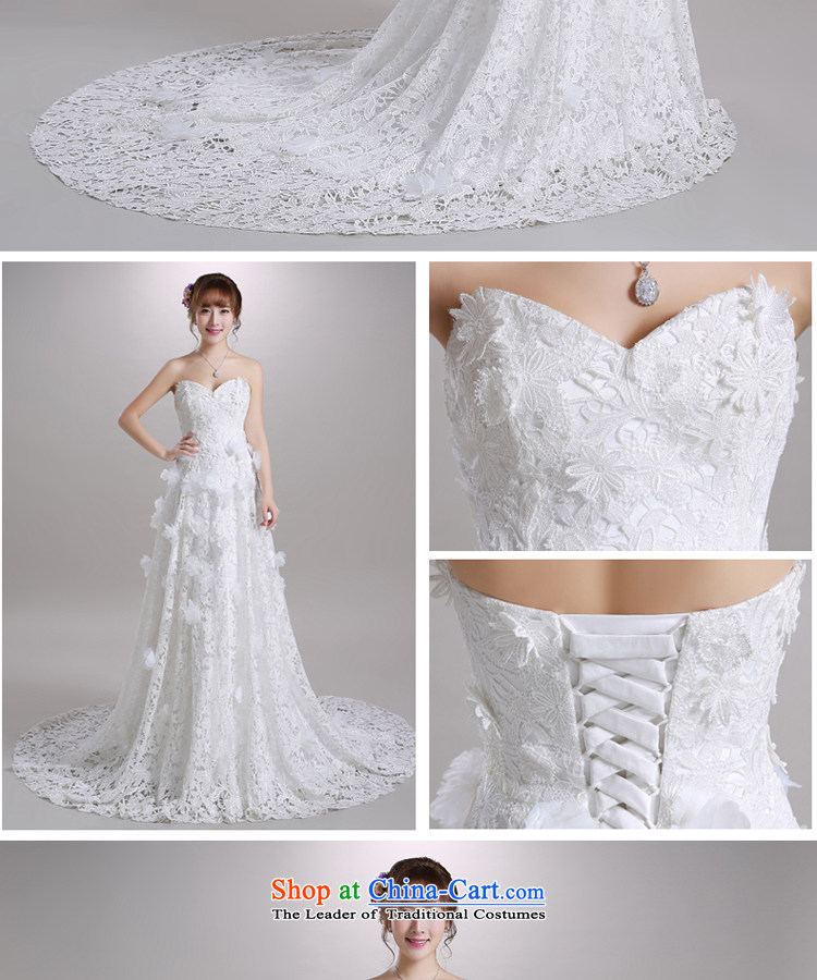 Talk to her new 2015 wedding tail anointed chest Korean elegant lace Flower Fairies