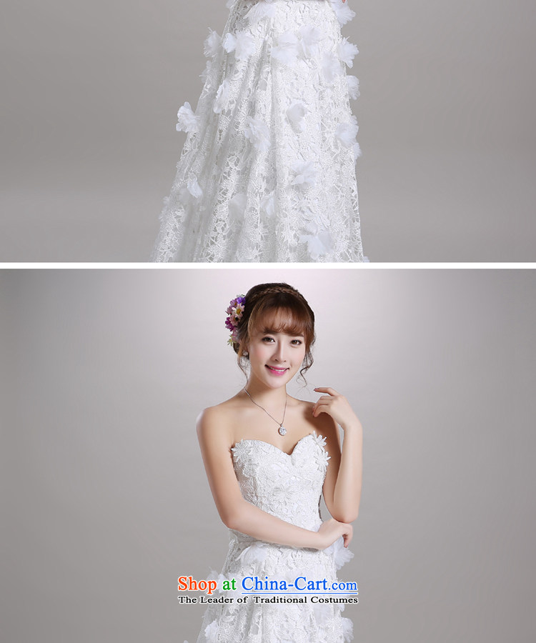 Talk to her new 2015 wedding tail anointed chest Korean elegant lace Flower Fairies