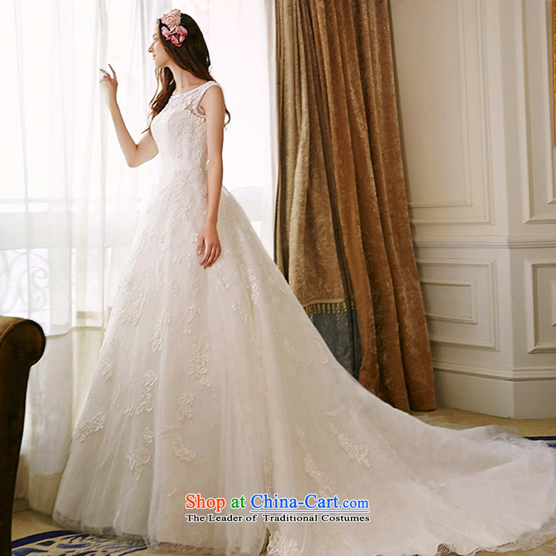 The wedding dresses HIV 2015 new ripple lace bon bon skirt long tail wedding ivory , L, HIV in , , , shopping on the Internet