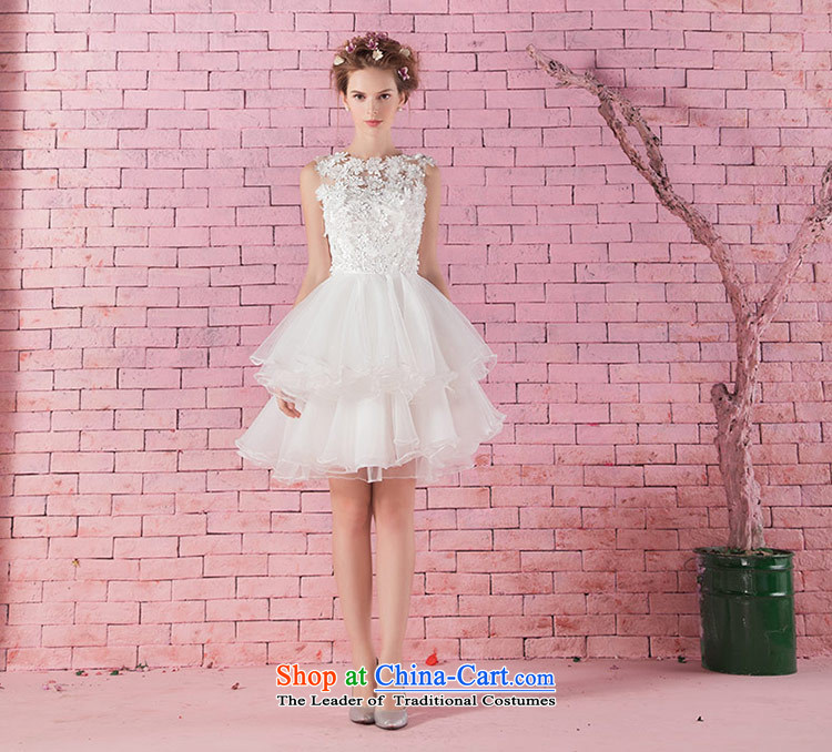 Love of the overcharged new Word 2015 round-neck collar shoulder Korean saika short, bon bon bride Wedding Dress Short white, wedding white L picture, prices, brand platters! The elections are supplied in the national character of distribution, so action, buy now enjoy more preferential! As soon as possible.