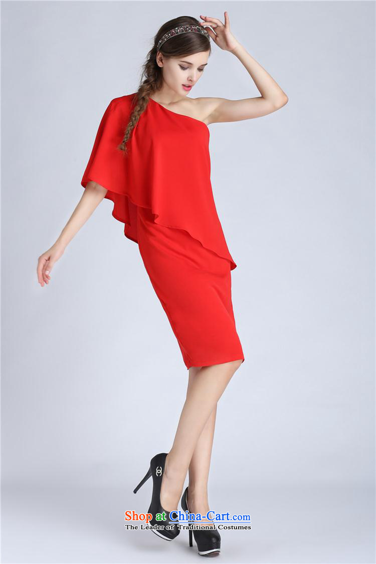 Deloitte Touche Tohmatsu trade shop 2015 Summer new shoulder billowy flounces Sau San package and bare shoulders red bows dress women S pictures, price red, brand platters! The elections are supplied in the national character of distribution, so action, buy now enjoy more preferential! As soon as possible.
