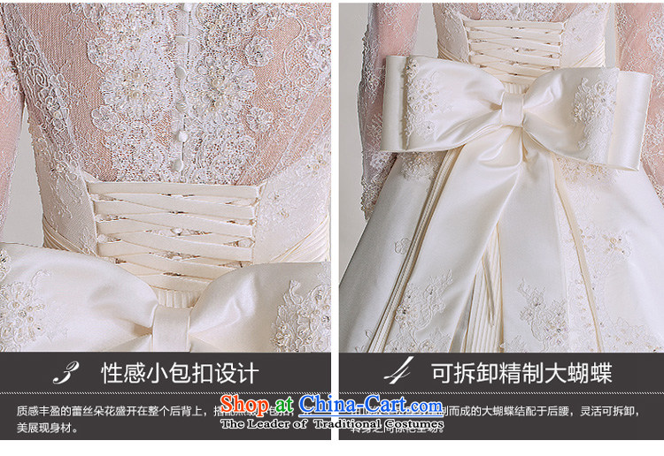 A new autumn 2015 yarn Antique Lace high collar long-sleeved luxurious Long Tail Sau San advanced customization wedding 401501263 30 Day White 165/88A pre-sale picture, prices, brand platters! The elections are supplied in the national character of distribution, so action, buy now enjoy more preferential! As soon as possible.