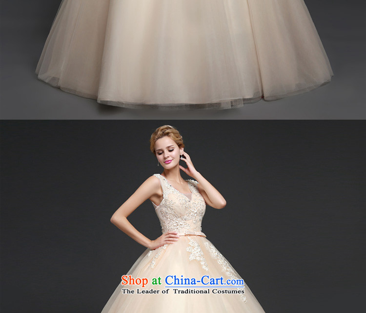 Connie wedding dresses every new 2015 autumn and winter shoulders V bon bon skirt to align the wedding champagne color white bride wedding champagne color XL Photo, prices, brand platters! The elections are supplied in the national character of distribution, so action, buy now enjoy more preferential! As soon as possible.