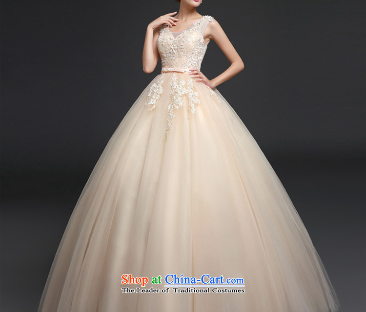 Connie wedding dresses every new 2015 autumn and winter shoulders V bon bon skirt to align the wedding champagne color white bride wedding champagne color XL Photo, prices, brand platters! The elections are supplied in the national character of distribution, so action, buy now enjoy more preferential! As soon as possible.