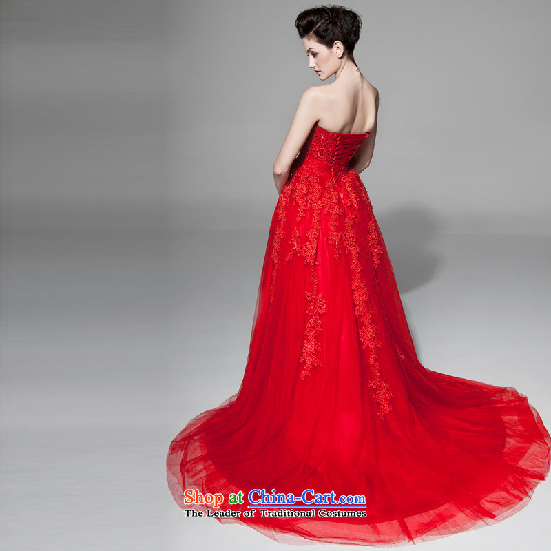 A lifetime of 2015 the new Korean wiping the chest wedding embroidery Foutune of small trailing bon bon skirt pregnant women wedding NW0718  170/92A red 30 days pre-sale, a Lifetime yarn , , , shopping on the Internet