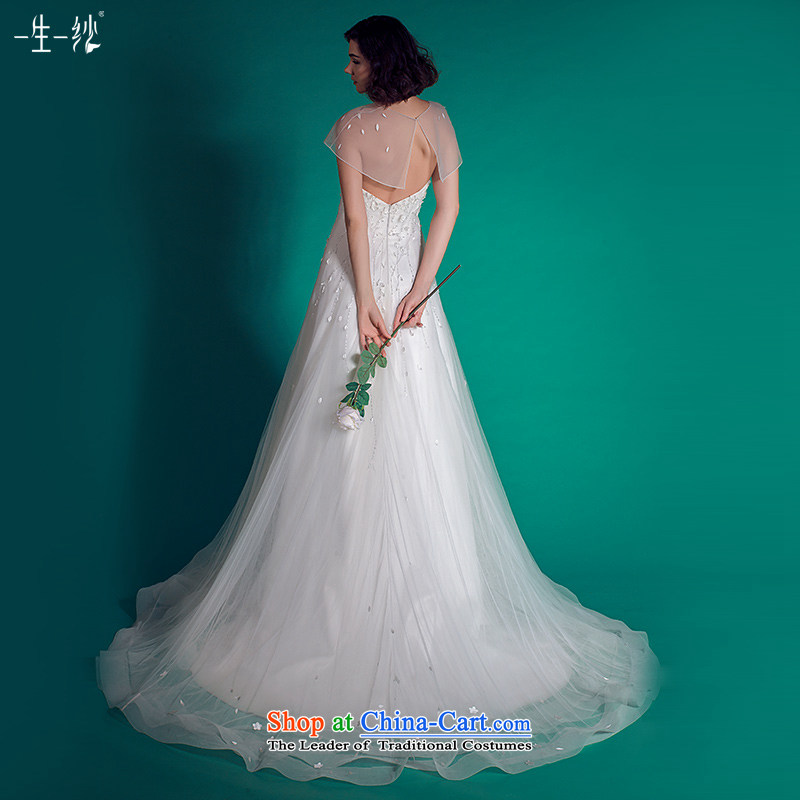 A lifetime of wedding dresses 2015 Autumn tail anointed chest tail wedding removable shawl 401501349  30 Day White 170/92A pre-sale, a Lifetime yarn , , , shopping on the Internet