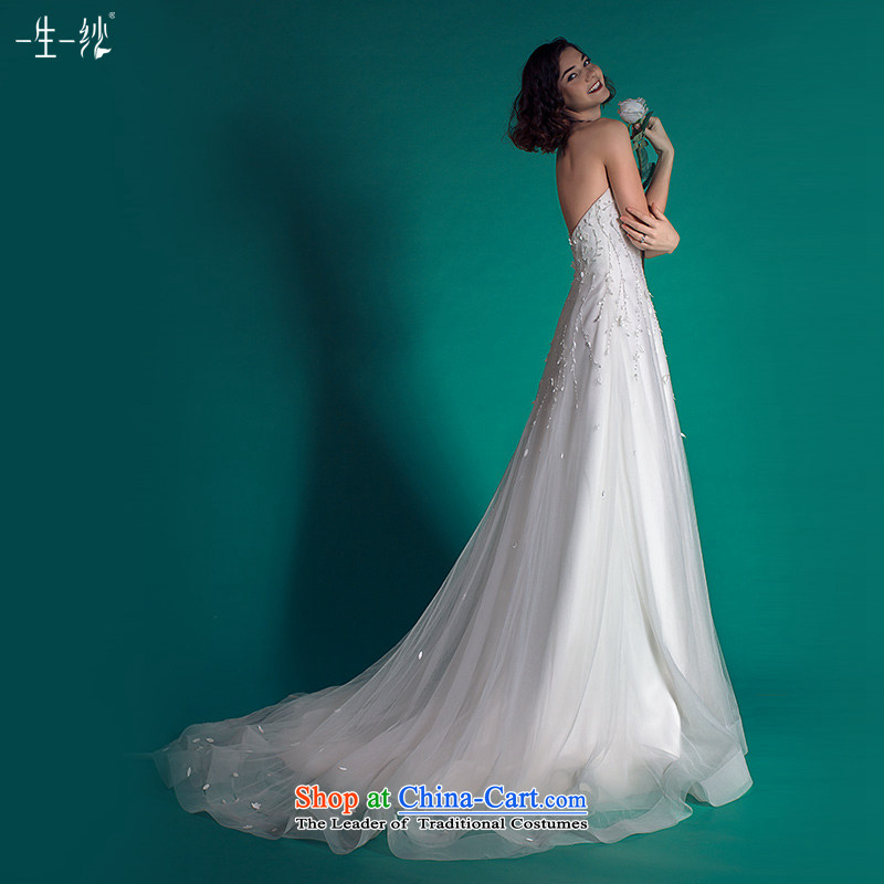 A lifetime of wedding dresses 2015 Autumn tail anointed chest tail wedding removable shawl 401501349  30 Day White 170/92A pre-sale, a Lifetime yarn , , , shopping on the Internet