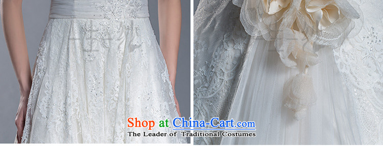 2015 new bride lace shoulders V-Neck Wedding Top Loin of Korean flower tail wedding pregnant women large white 160/84A 401501379 wedding day 30 pre-sale picture, prices, brand platters! The elections are supplied in the national character of distribution, so action, buy now enjoy more preferential! As soon as possible.