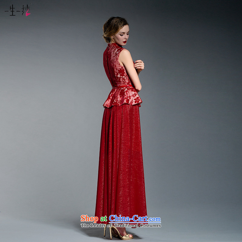 A lifetime of 2015 the new bride dress autumn removable split bows dress dresses 2015 402401395 red 180/100A New 30 days of pre-sale, a Lifetime yarn , , , shopping on the Internet