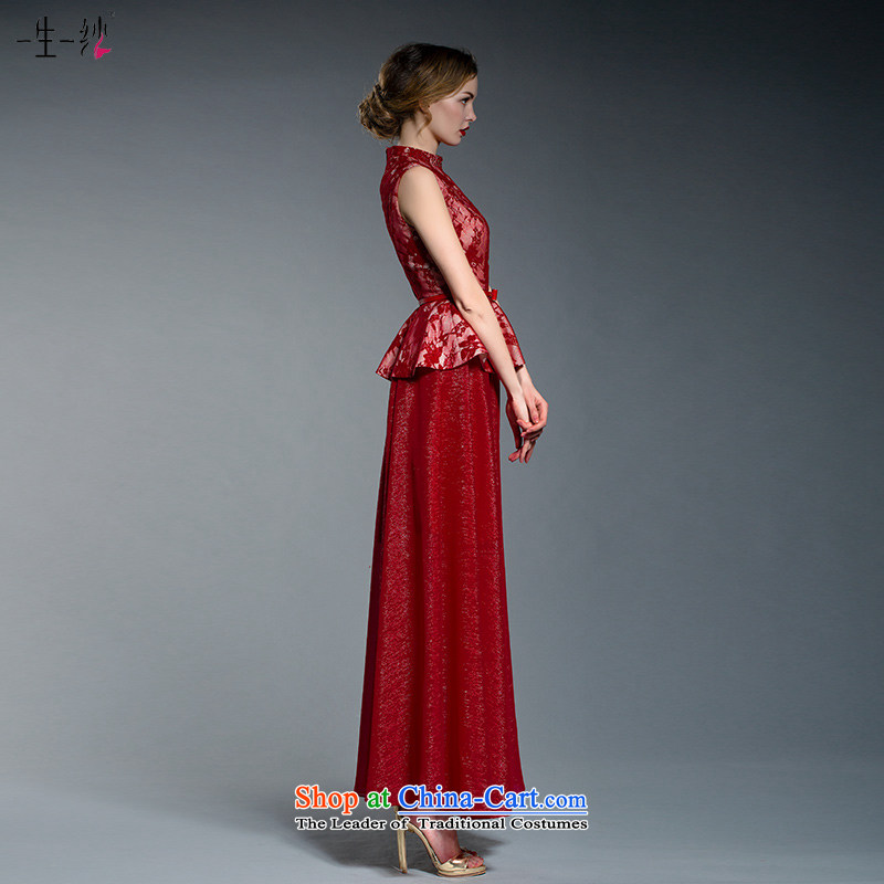 A lifetime of 2015 the new bride dress autumn removable split bows dress dresses 2015 402401395 red 180/100A New 30 days of pre-sale, a Lifetime yarn , , , shopping on the Internet